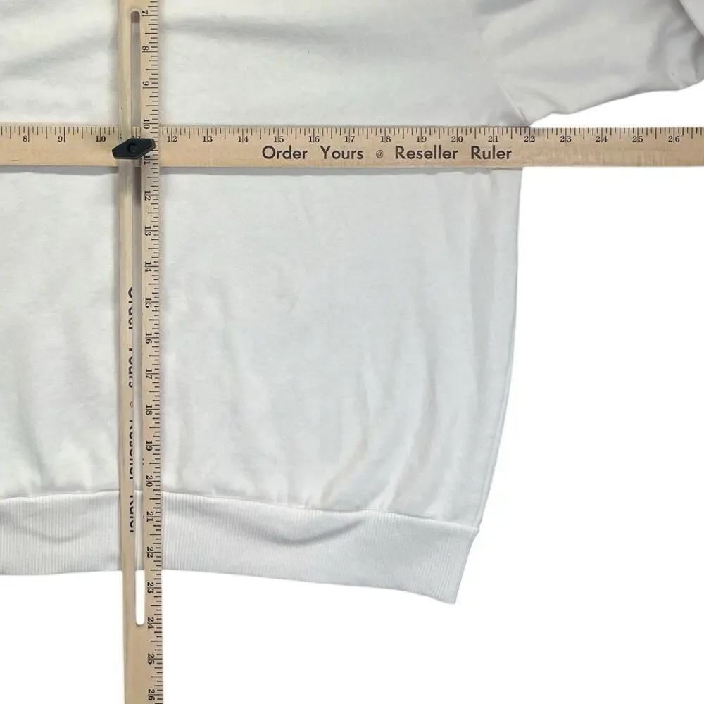 Mickey Mouse Ski Sweatshirt Women’s M White Disney Graphic Vintage Style